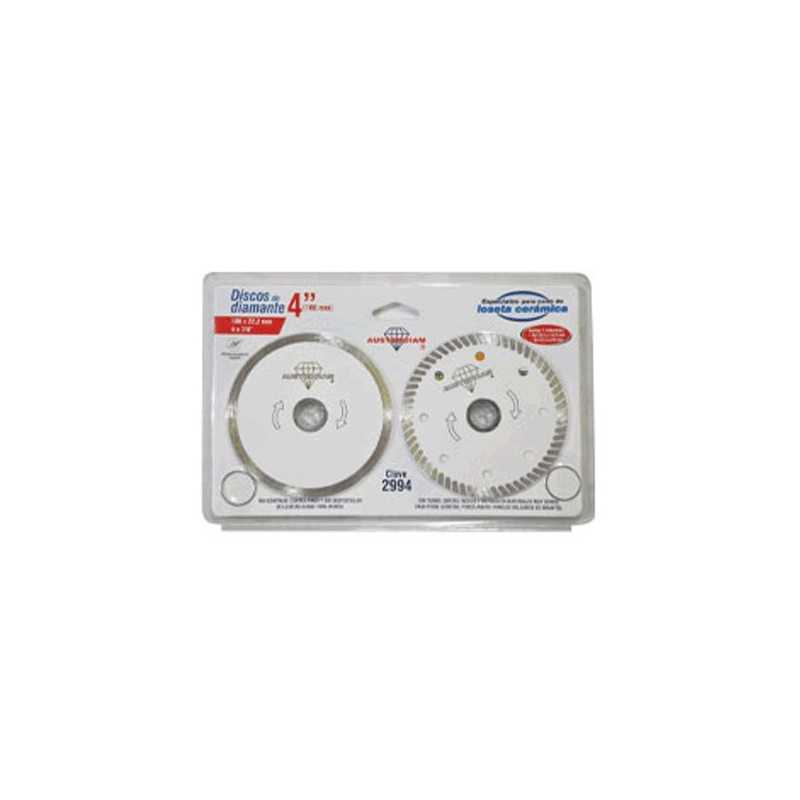 Discos de diamante para loseta cerámica de 4" austrodiam (AUS2994)