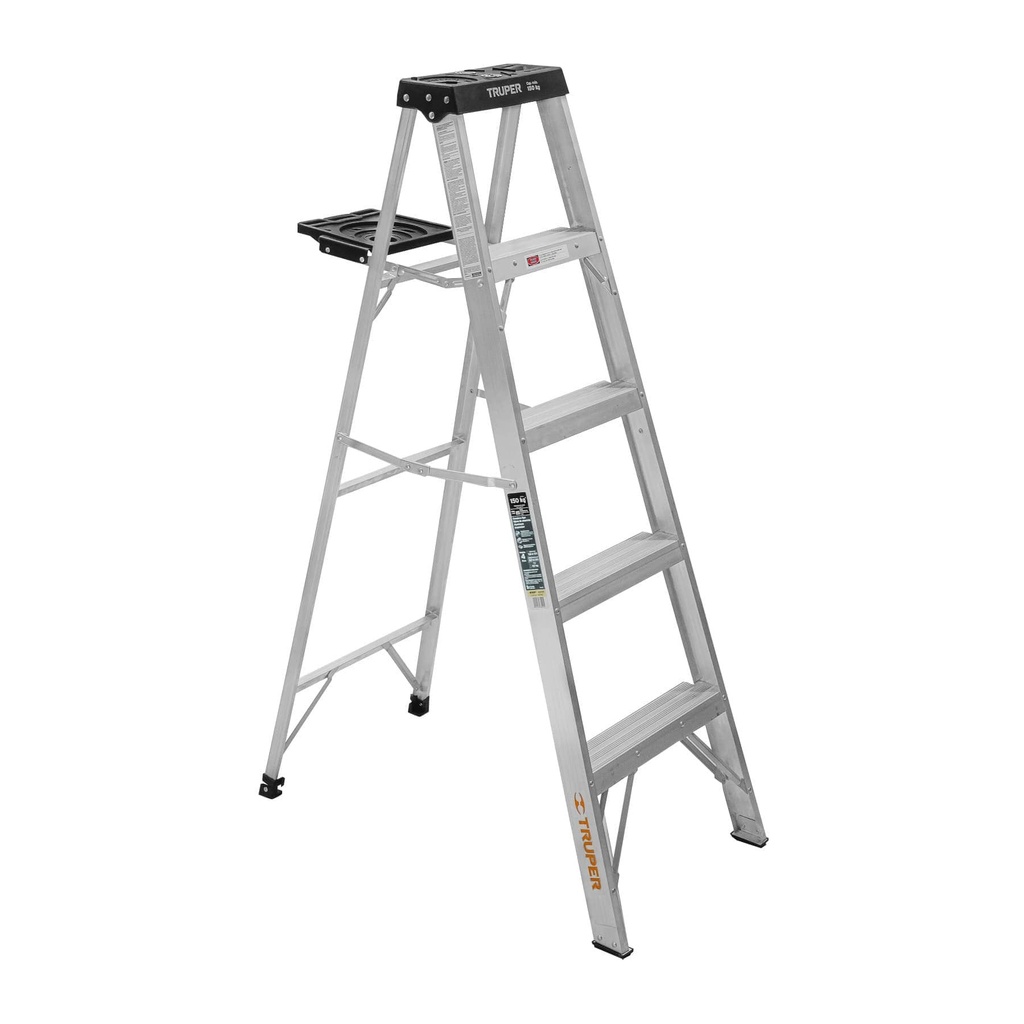 Escalera de tijera tipo III de 5 peldaños aluminio