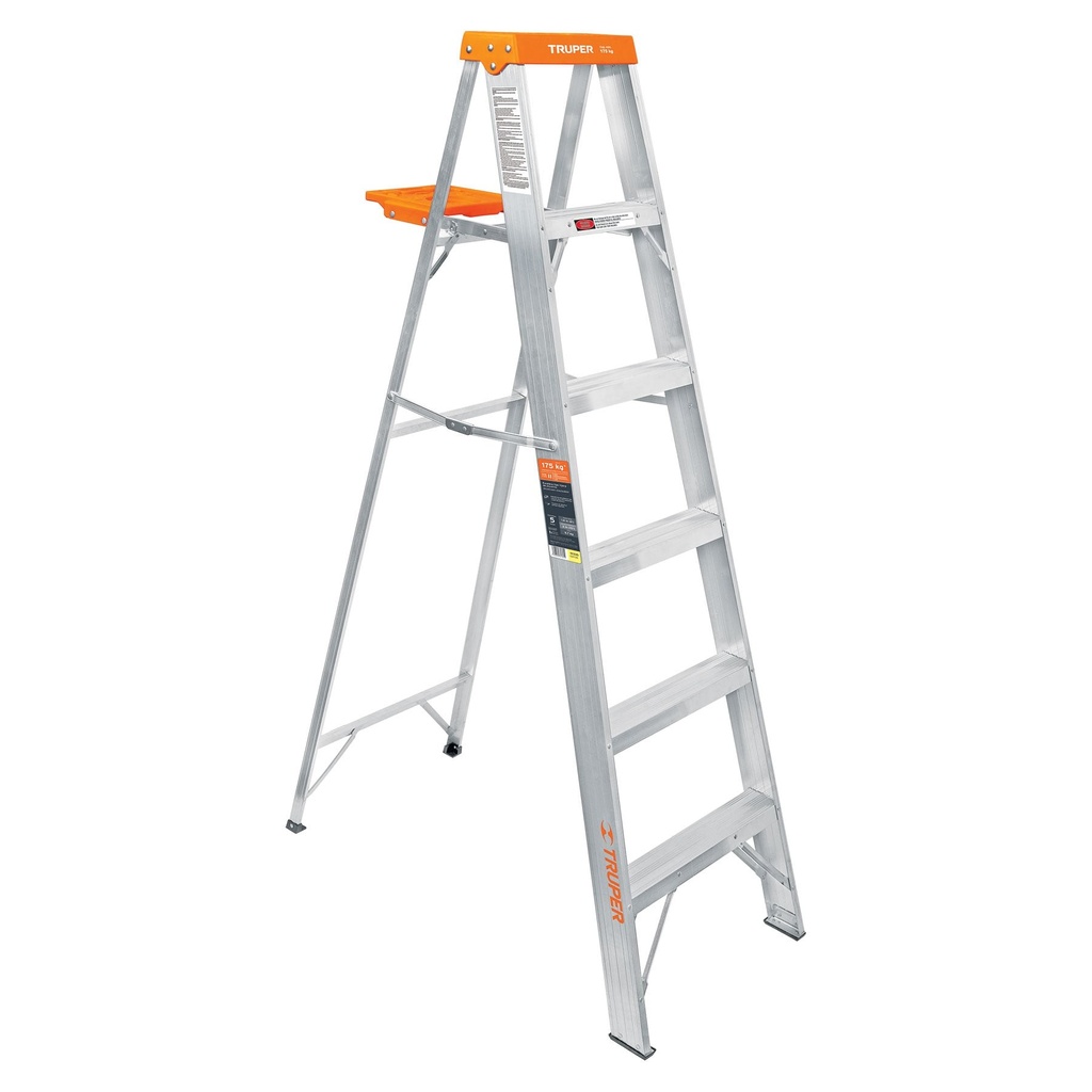 Escalera de tijera tipo ll de 9 peldaños aluminio