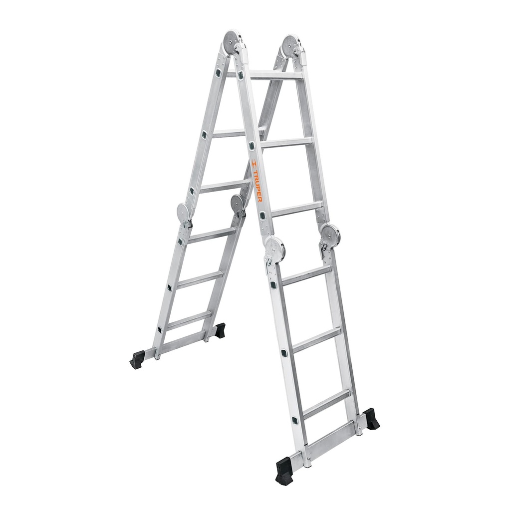 Escalera multiposición tipo I de 12 peldaños aluminio