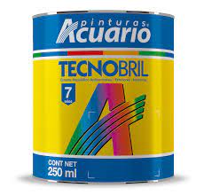 Esmalte tecnobril color amarillo limon de 4 lts