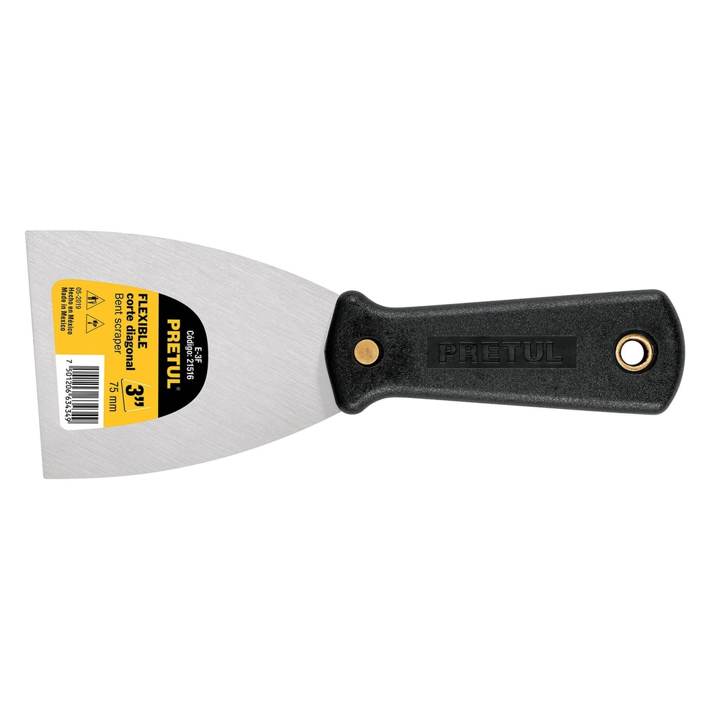 Espátula flexible con mango de plástico 5"