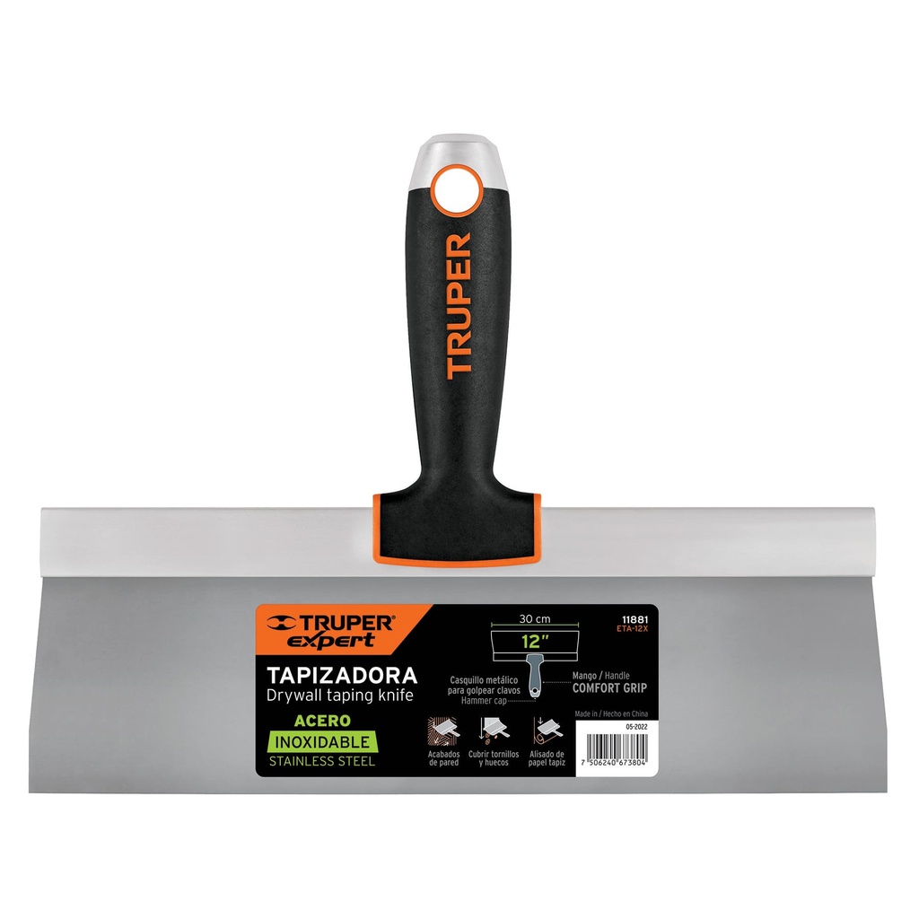 Espatula tapizadora de 12" acero inoxidable