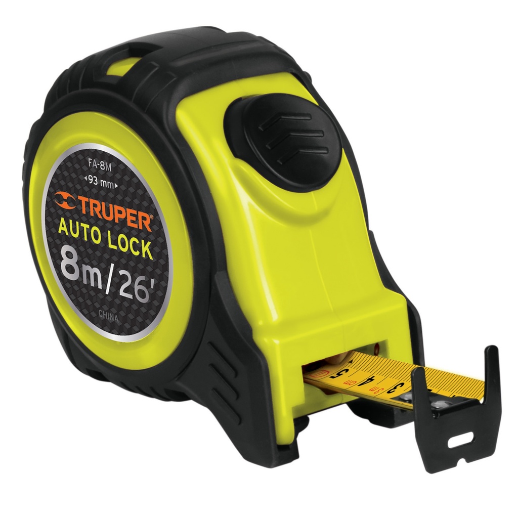 Flexómetro auto lock 8 mts