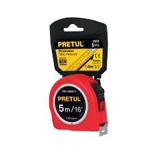 Flexómetro rojo de 5 mts