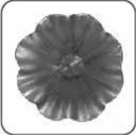 Flor decorativa con remache sencilla de 38 cm (FLODE-007)