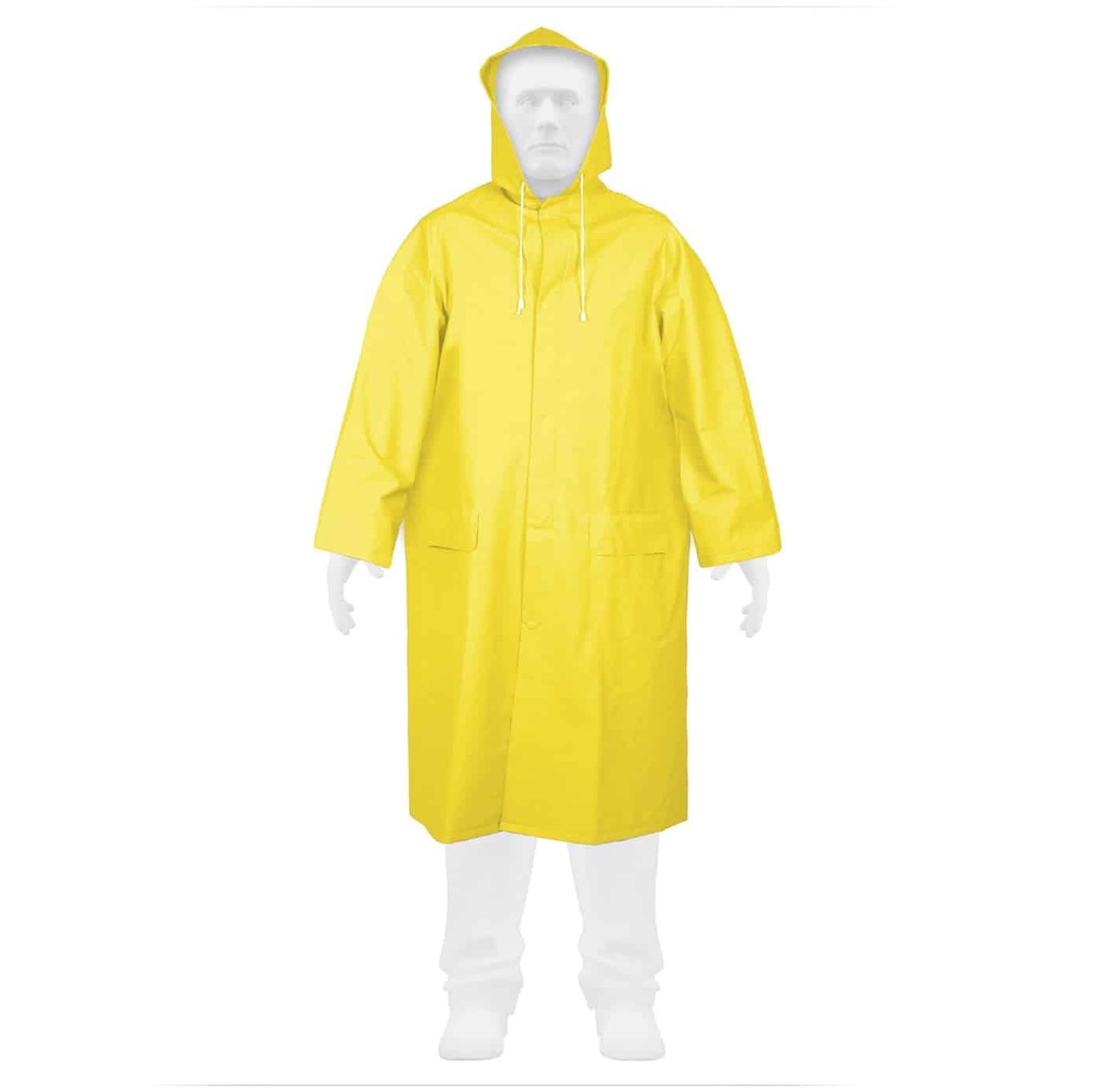 Gabardina impermeable doble capa talla chica de PVC