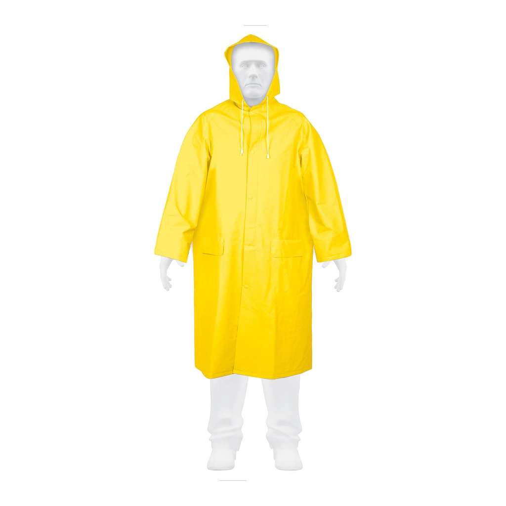 Gabardina impermeable doble capa talla extra grande de PVC