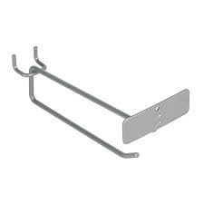 Gancho recto de 6" con portaetiqueta