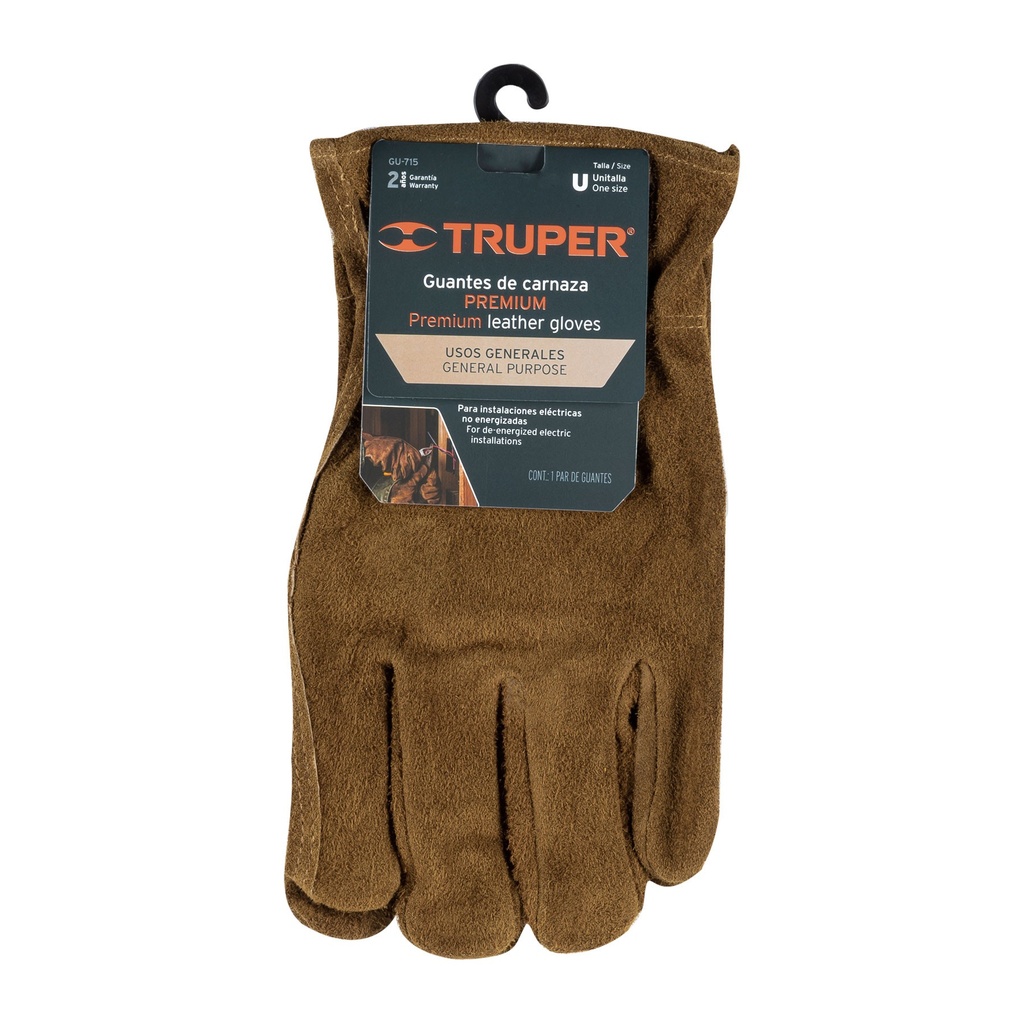 Guantes de carnaza para electicista
