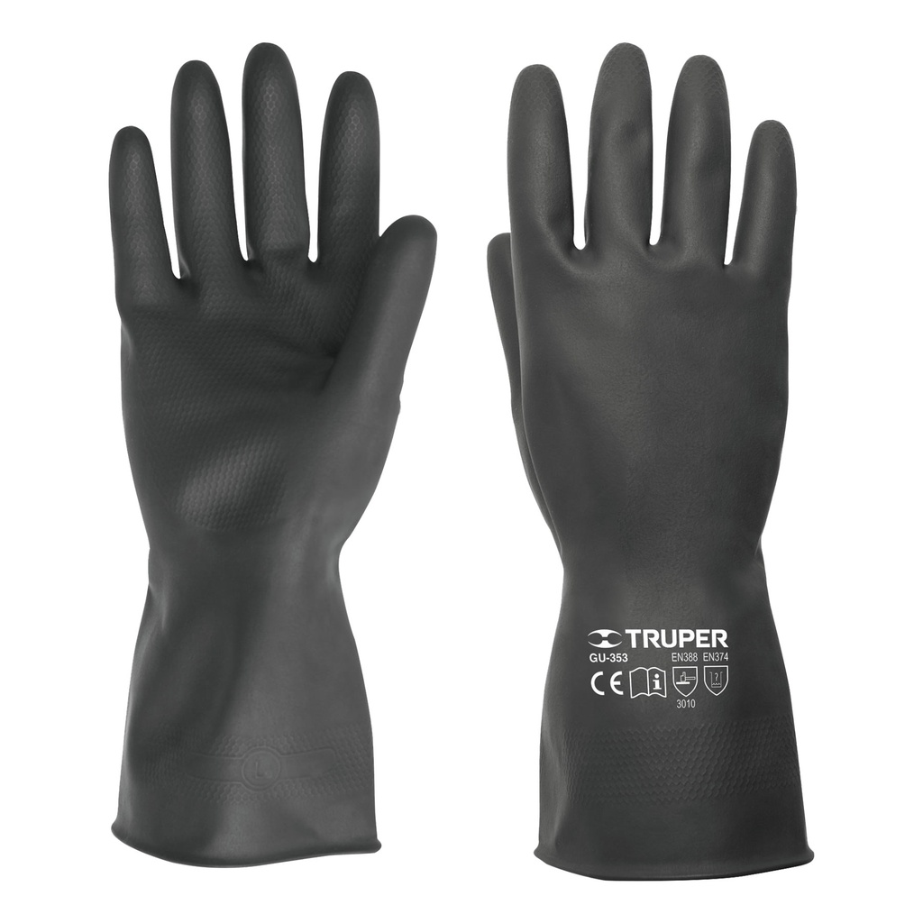 Guantes de latex industriales talla mediana