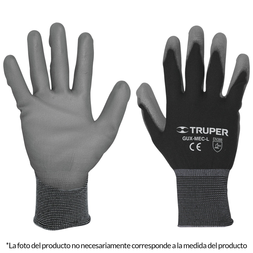 Guantes para mecanico de nylon talla chica