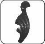 Hoja decorativa de 4.1 cm x 11.2 cm  (HOJAA-002)