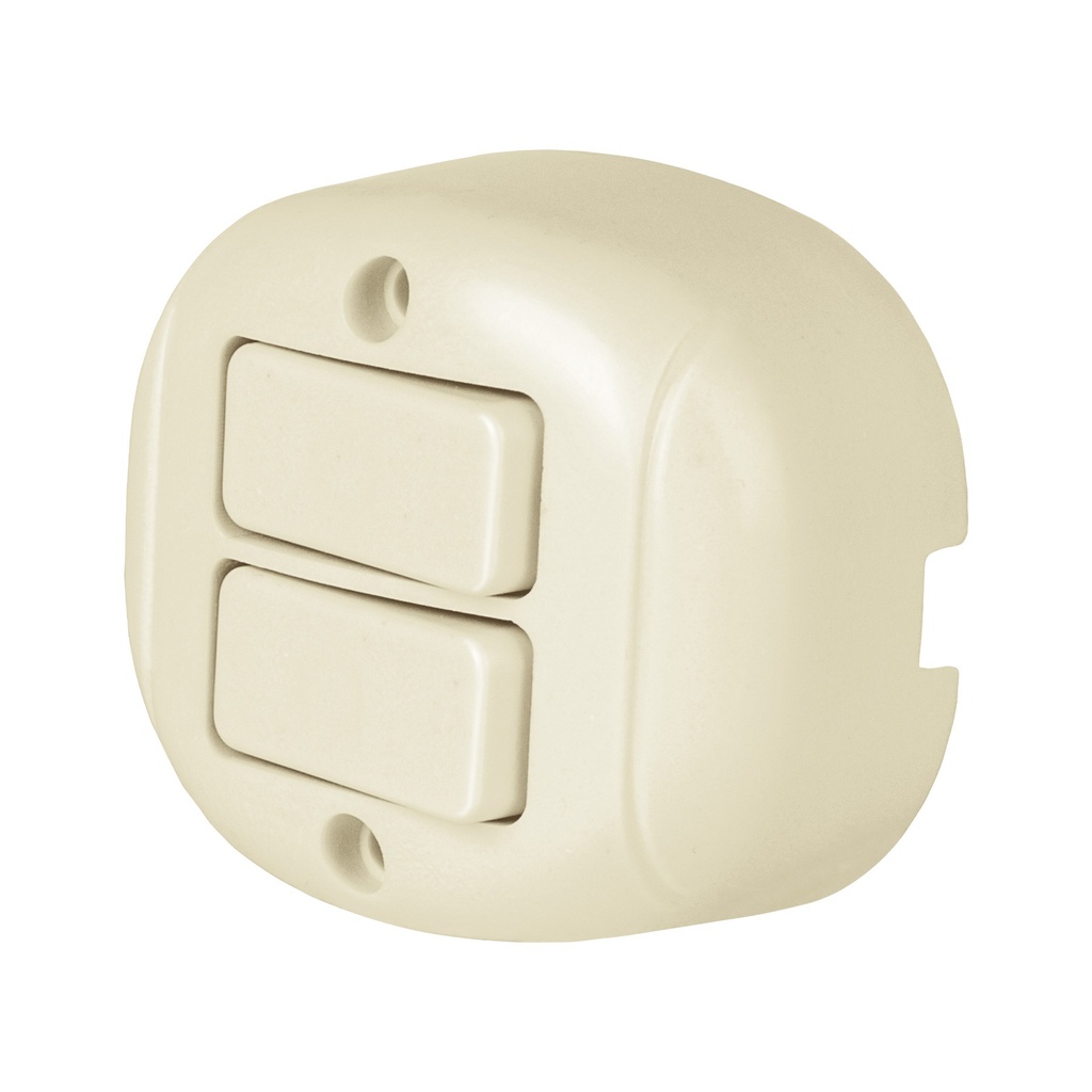 Interruptor dúplex de sobreponer