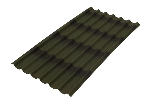Lamina ondutile 3d verde de .96 x 2 mts con pijas
