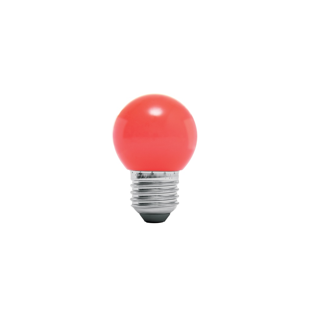 Lampara led tipo bulbo de 1 w luz roja