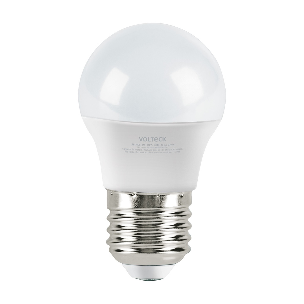 Lampara led tipo bulbo de 9 w luz de dia