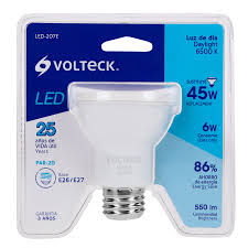 Lampara led tipo par de 6 w luz de día