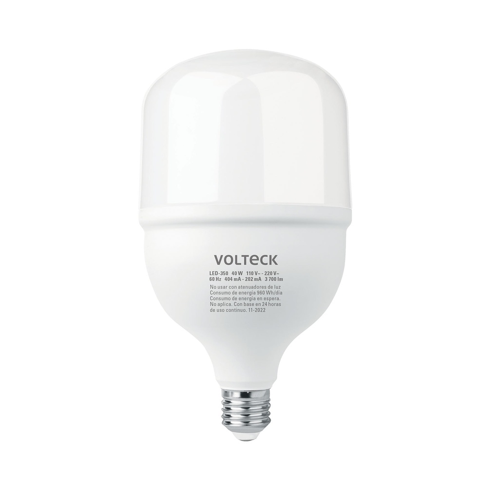 Lampara led tipo t de de 40 w luz de dia