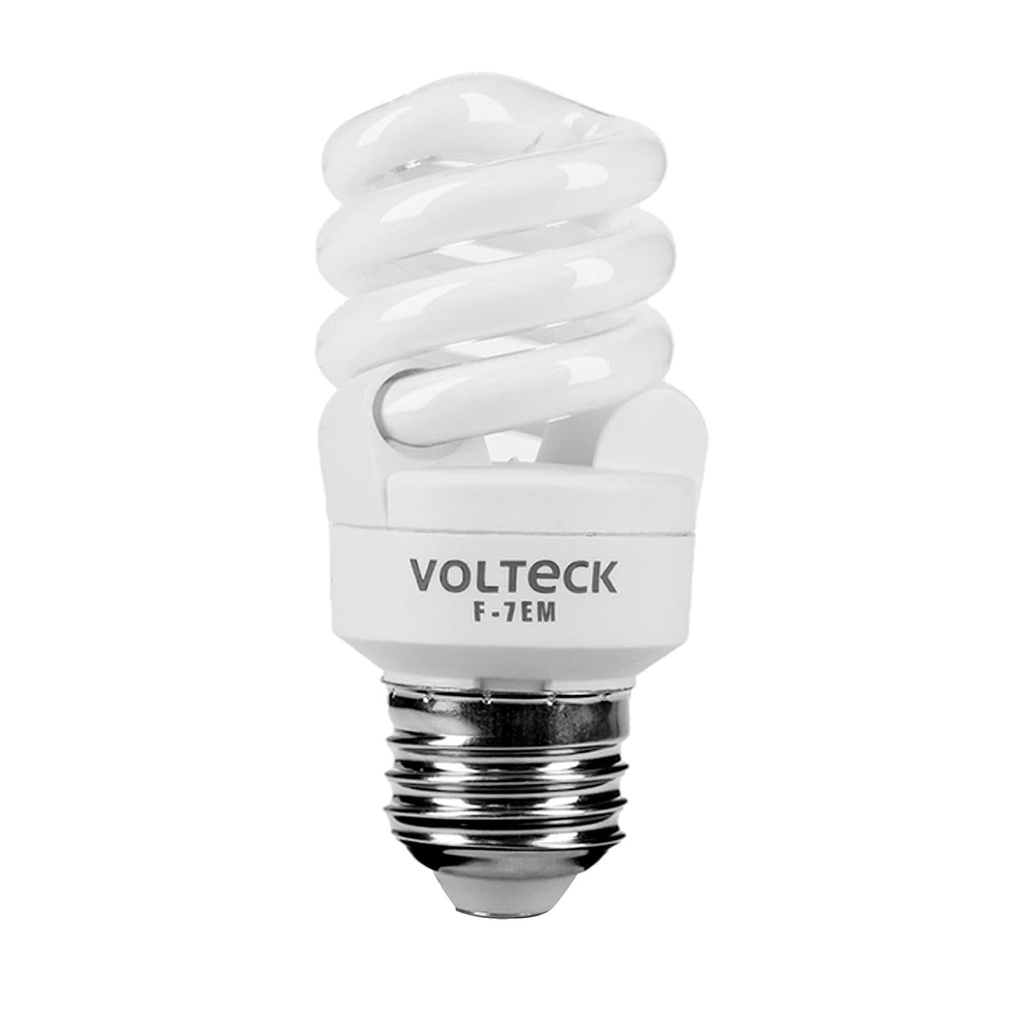 Lampara tipo espiral mini de 7 w luz de dia