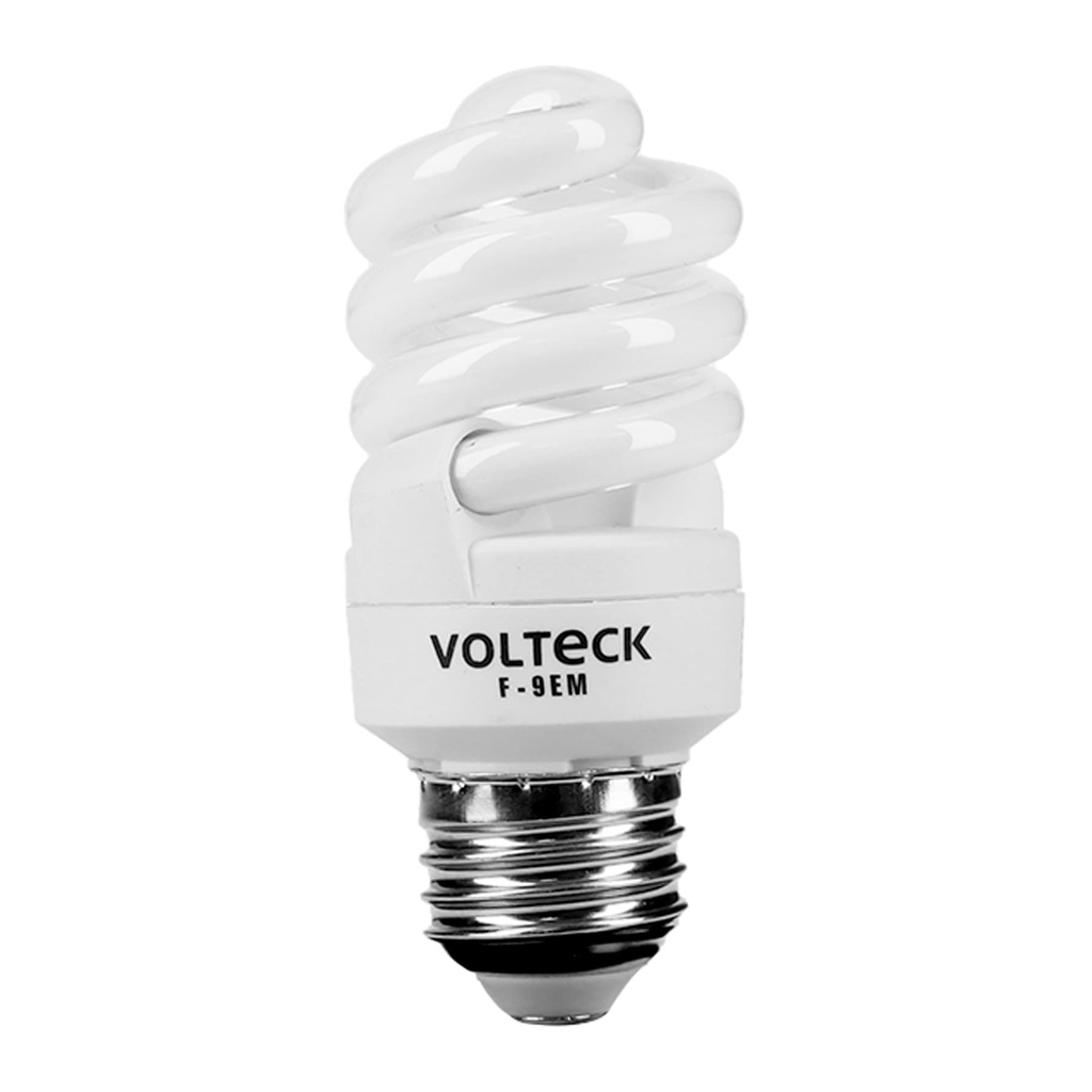 Lampara tipo espiral mini de 9 w luz de dia T2