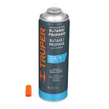 Lata de gas con valvula roscada de 275 grs