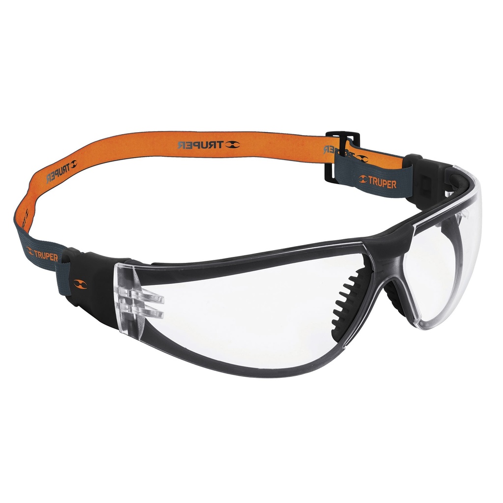 Lentes de seguridad transparentes con banda elastica