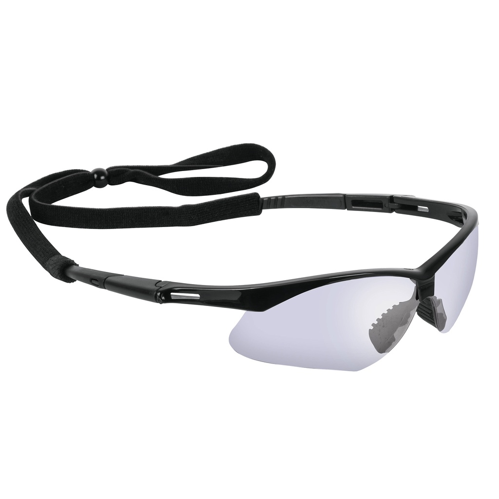 Lentes seguridad espejo azul con sujeta lentes sport