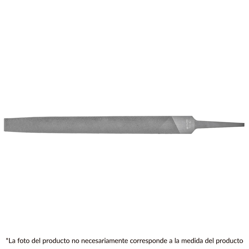 Lima plana bastarda de 4"