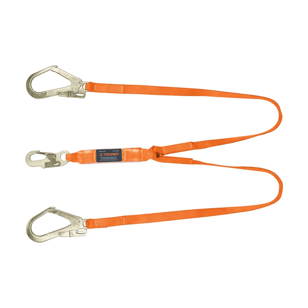Linea de vida con absorbedor de impacto de doble brazo 1.8 mts