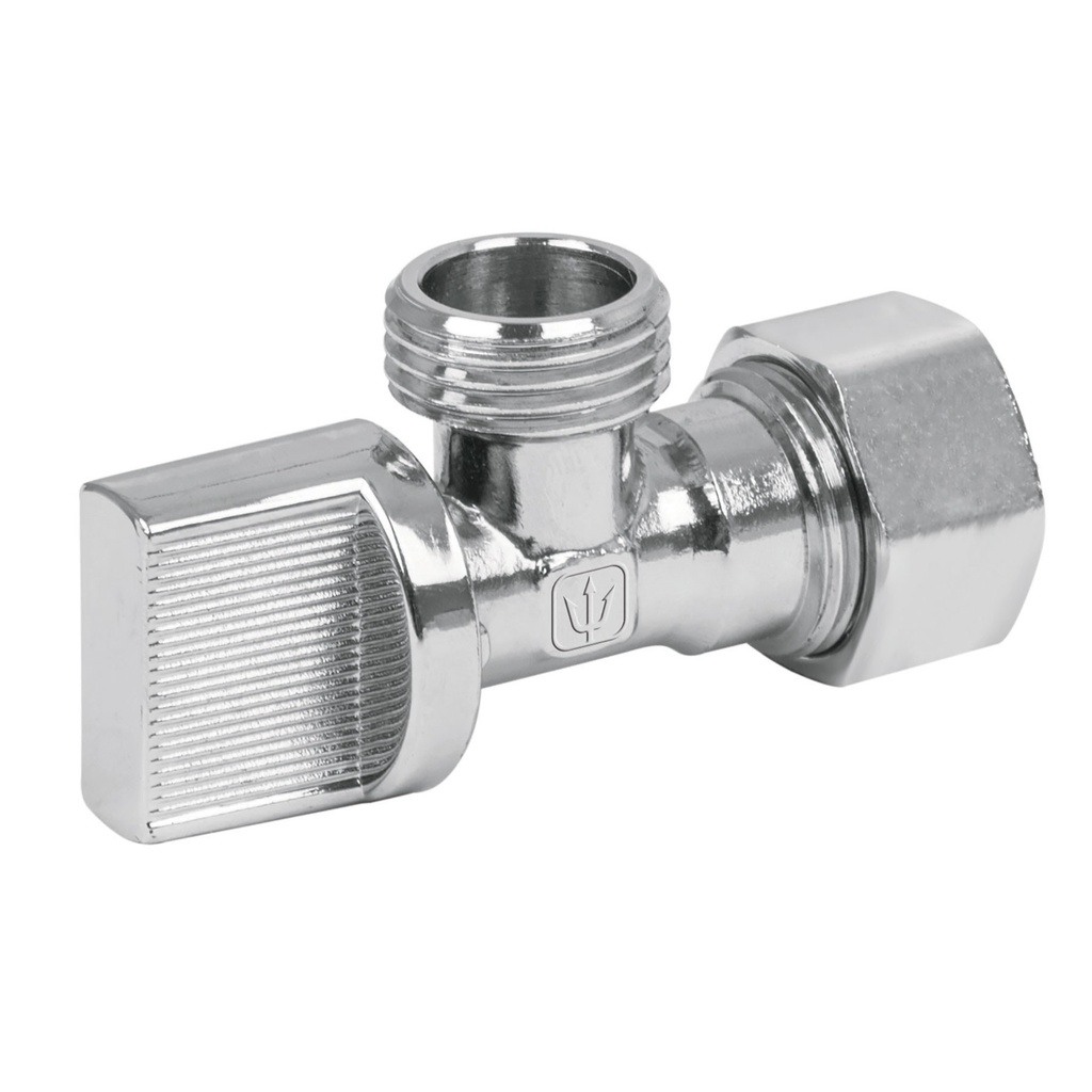 Llave angular 1/2" metálico para cpvc tipo barrilito