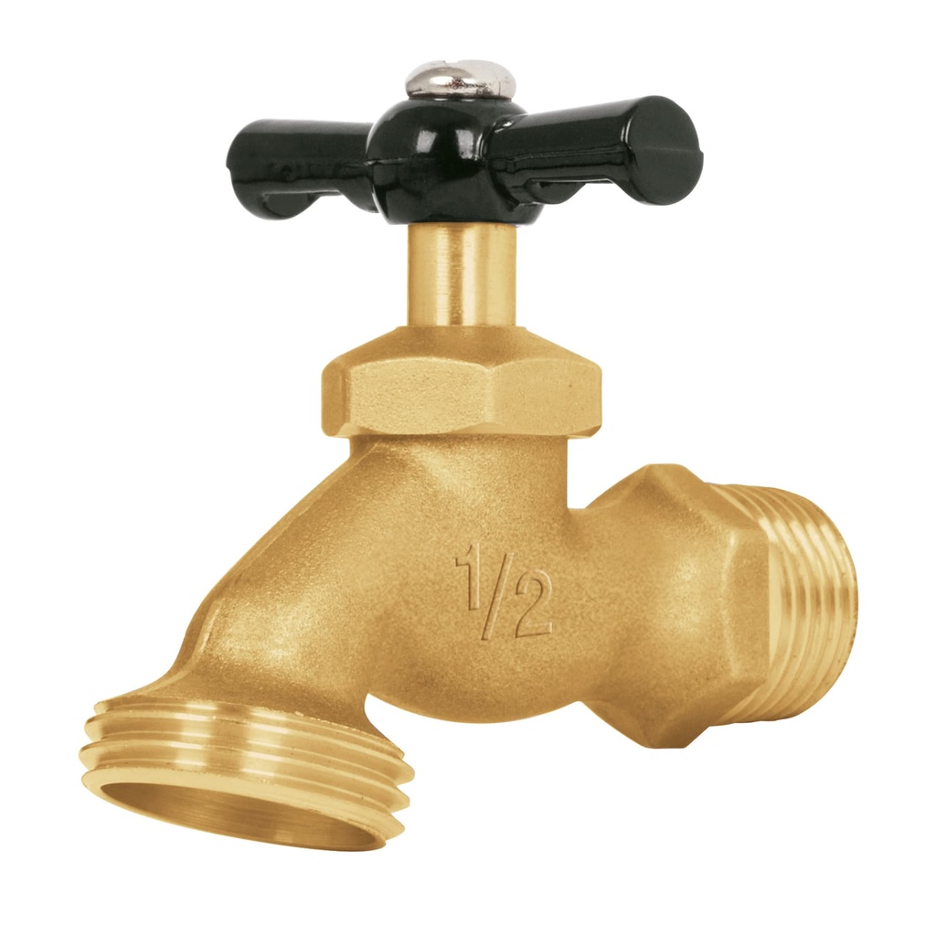 Llave para manguera de latón de 1/2" granel