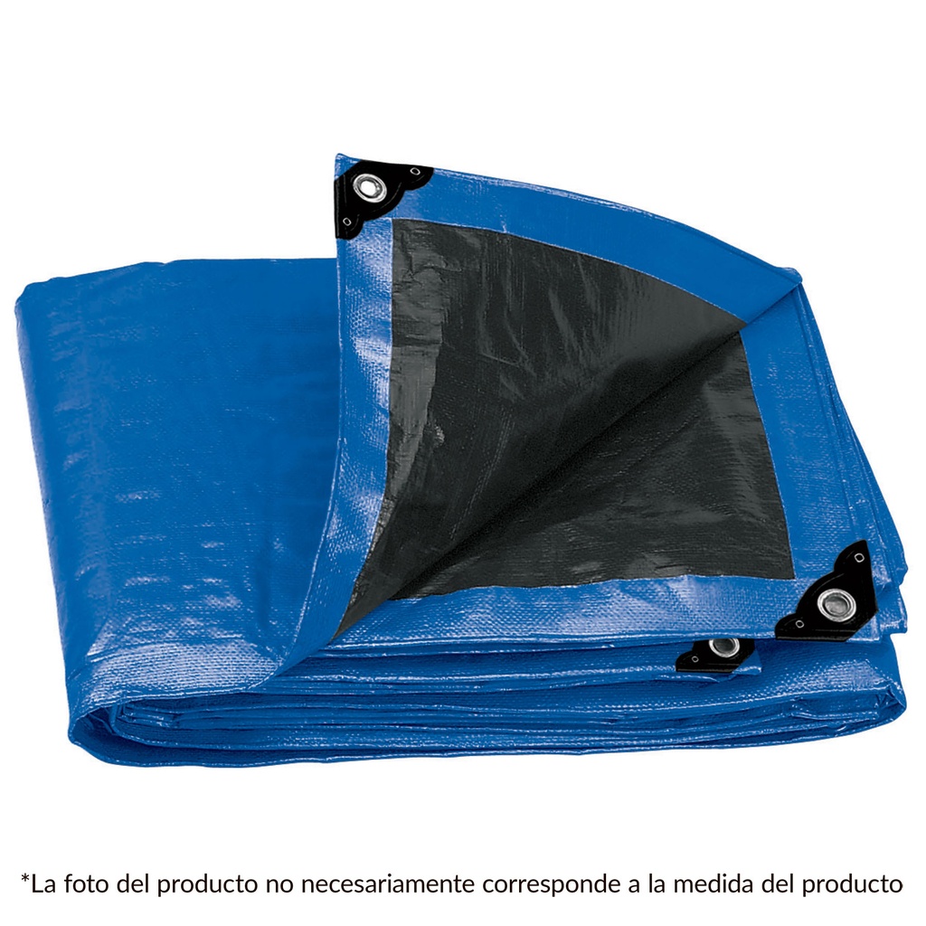 Lona reforzada 3 x 4 mts azul