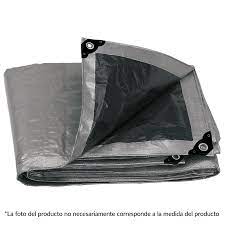 Lona reforzada 6 x 12 mts gris