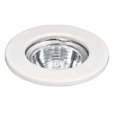 Luminario empotrable fijo blanco