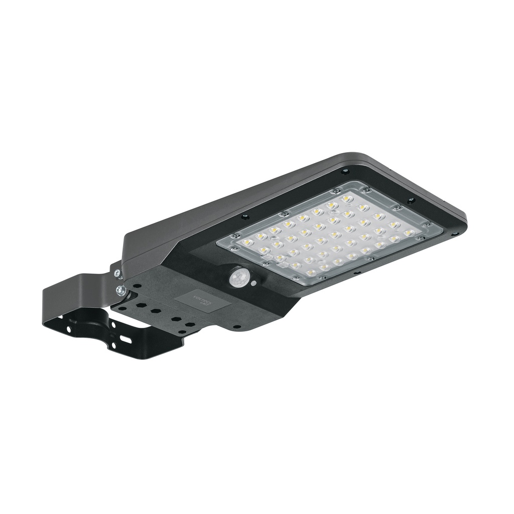 Luminario led suburbano de 8 w con panel solar luz de dia