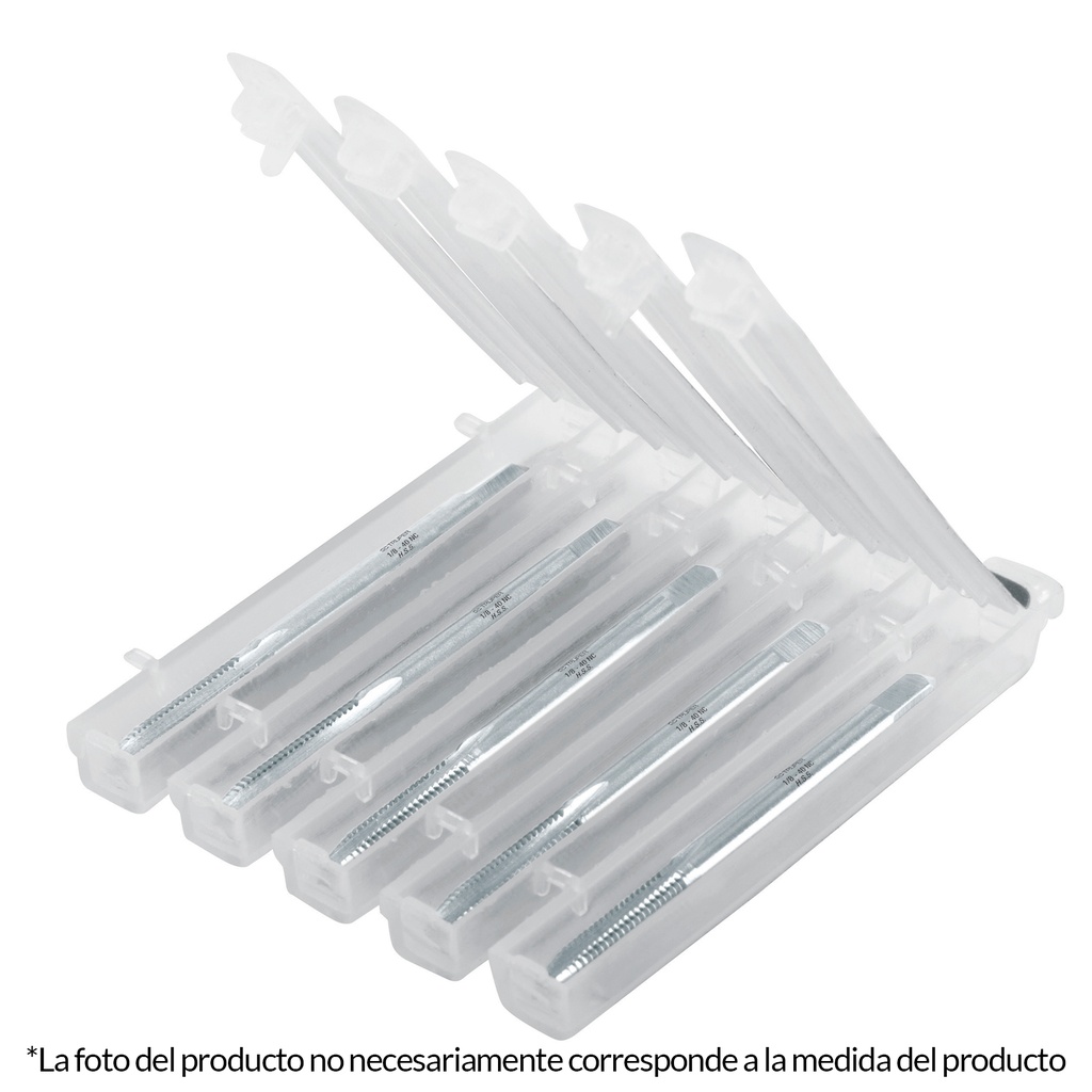 Machuelo semiconico de 3/16" x 24 cuerda gruesa