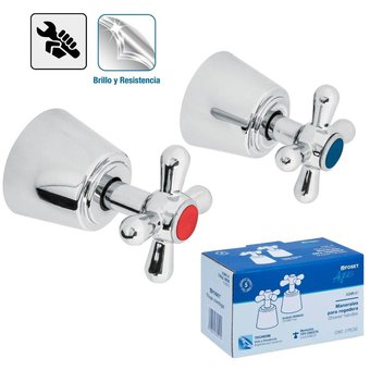 Manerales para regadera tipo cruceta