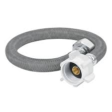 Manguera de vinilo 35 cm para WC de 1/2" x 7/8" tuercas de latón/plástico