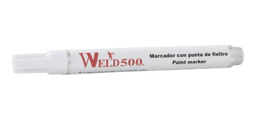 Marcador con punta de fieltro color blanco WLD-MFBLA-C