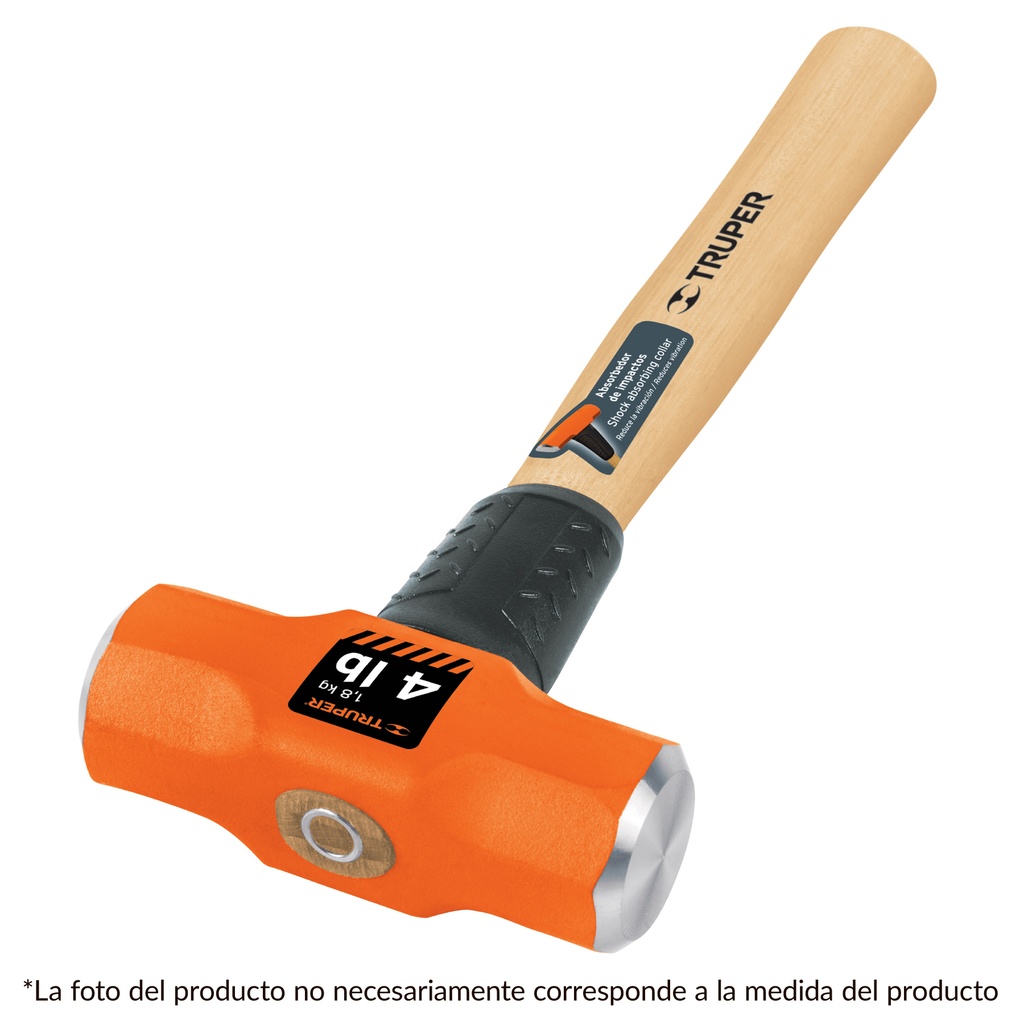 Marro de 3 lbs con mango de madera 12"