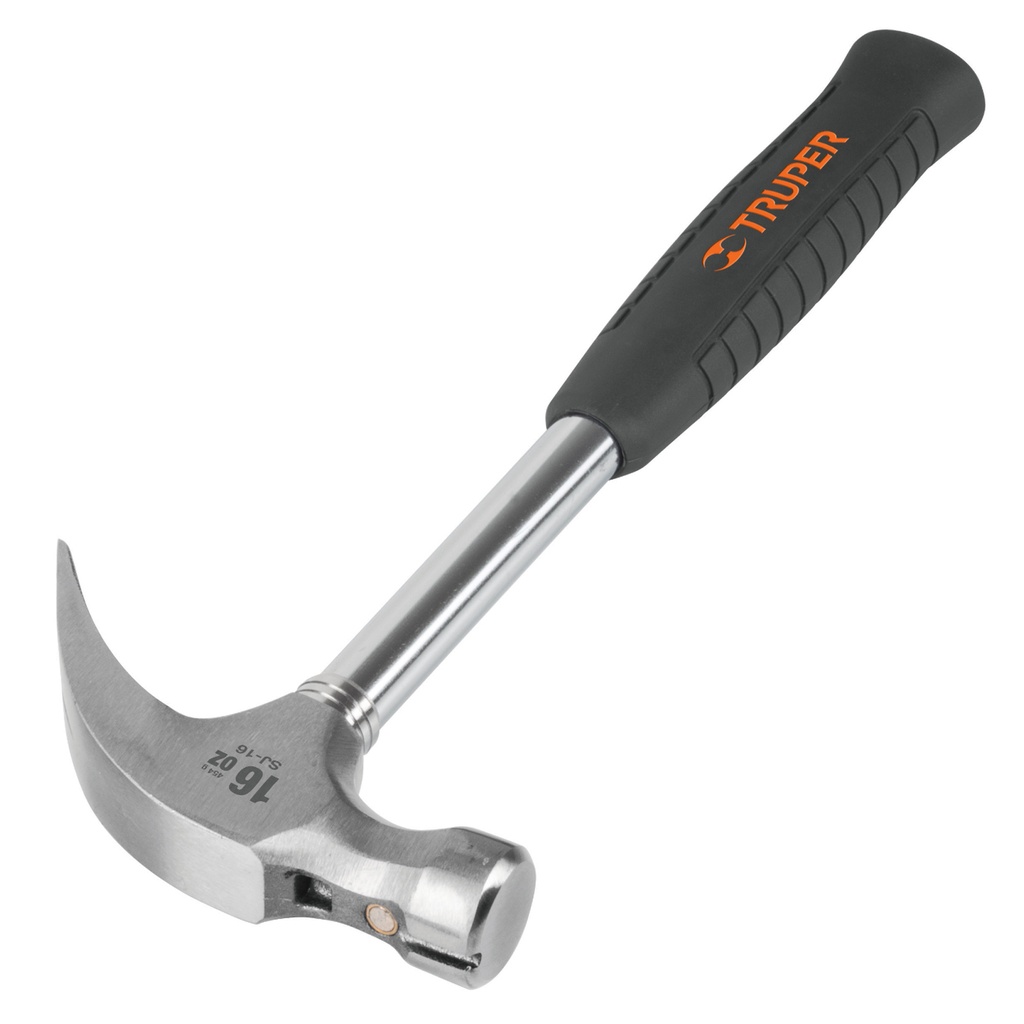 Martillo uña curva de 16 oz con mango de tpr 13"
