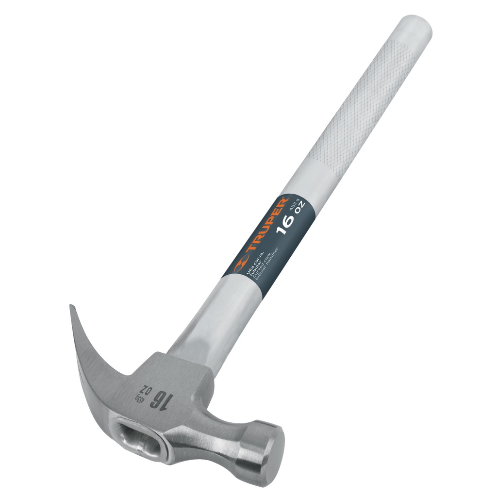 Martillo uña curva de 16 oz con mango tubular 15"