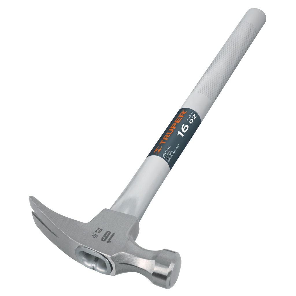 Martillo uña recta de 16 oz con mango tubular 15"