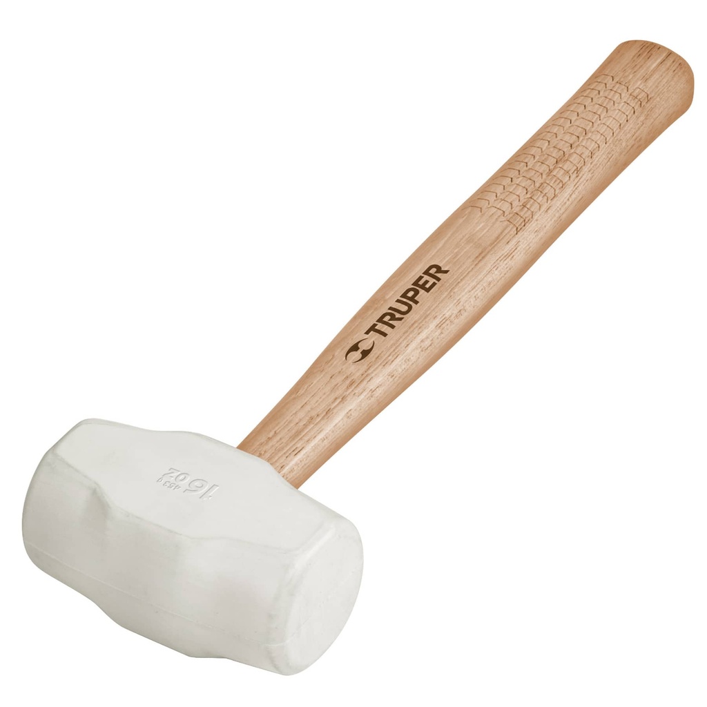 Mazo de hule blanco de 16 oz