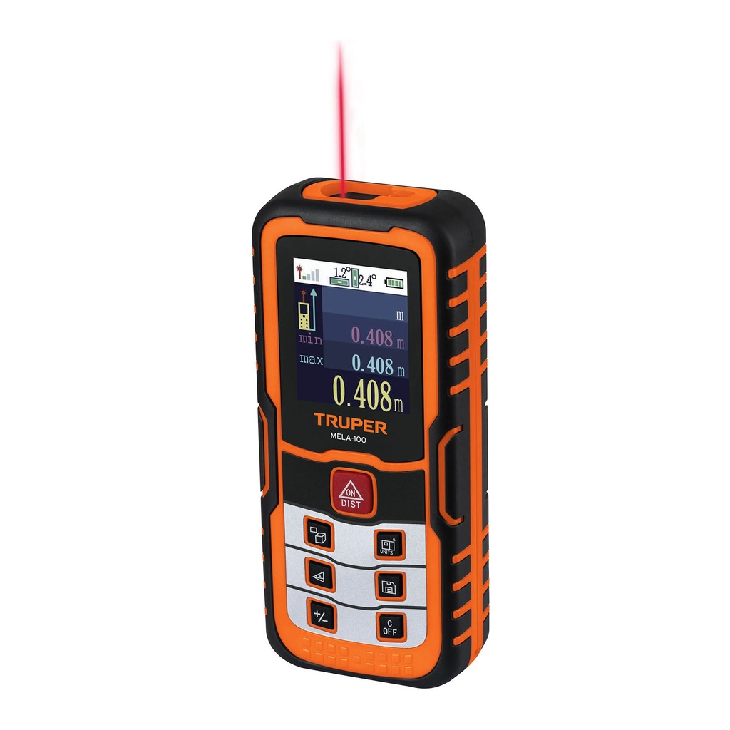 Medidor laser de distancia hasta 100 mts