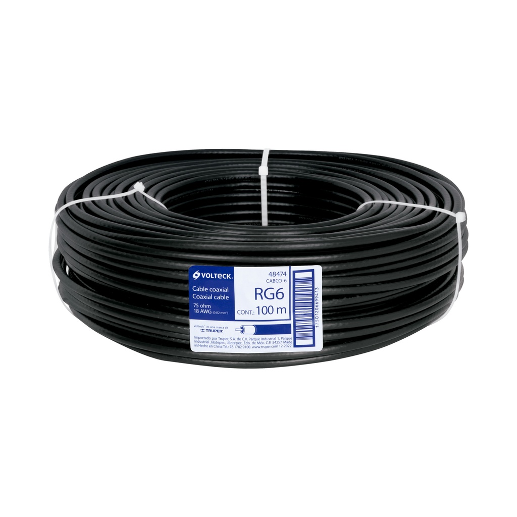 Metro de cable coaxial rg6