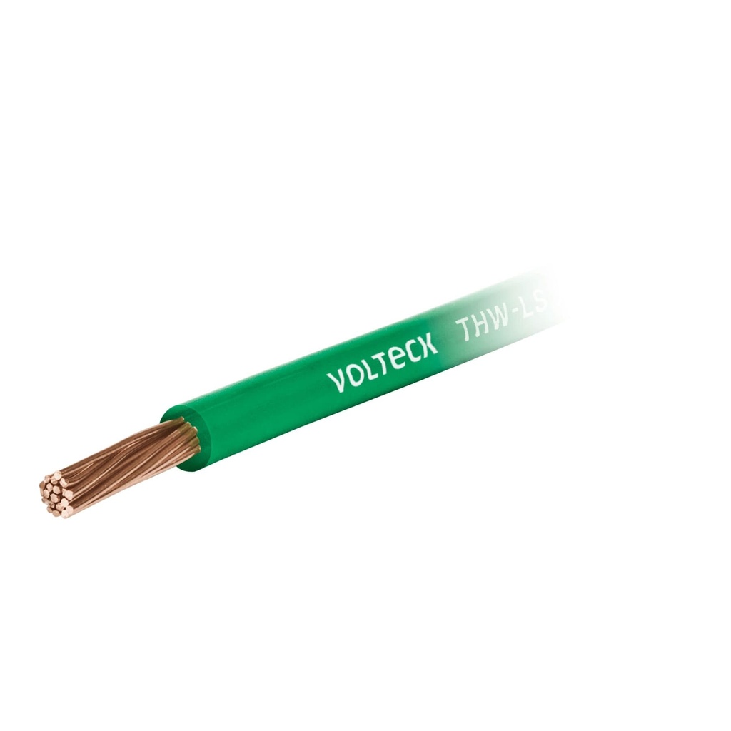 Metro de cable thw color verde C-8
