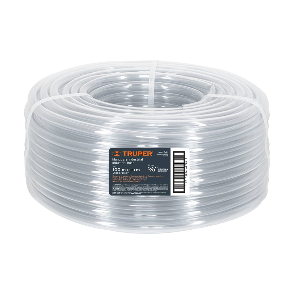 Metro de manguera industrial 3/4"