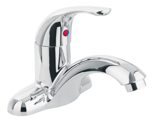 Monomando para lavabo de plástico cuello curvo con maneral